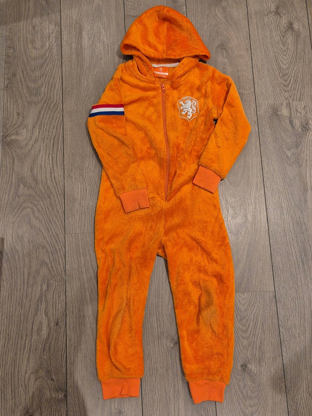Oranje onesie KNVB maat 122, Ophalen of Verzenden, Gebruikt, Jongen of Meisje