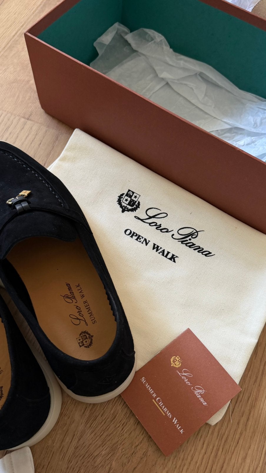 Loro Piana instappers zwart maat 39, Ophalen of Verzenden, Zo goed als nieuw, Zwart, Instappers