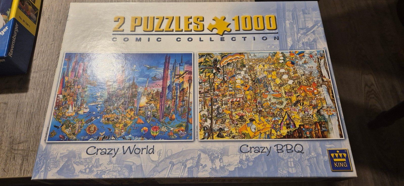 2 king puzzels 2x 1000stukjes, Ophalen of Verzenden, Meer dan 1500 stukjes, Gebruikt, Legpuzzel