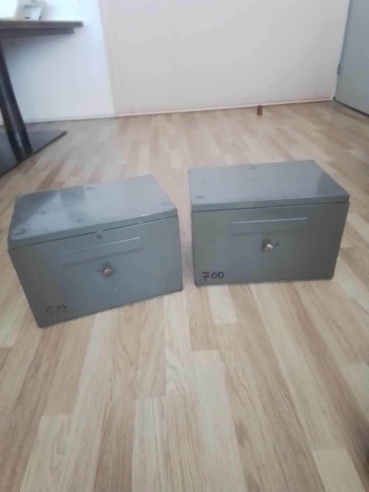 2 militaire metalen opbergkisten voor 1 prijs 10 Euro, Ophalen, Landmacht, Nederland, Kist of Geocache