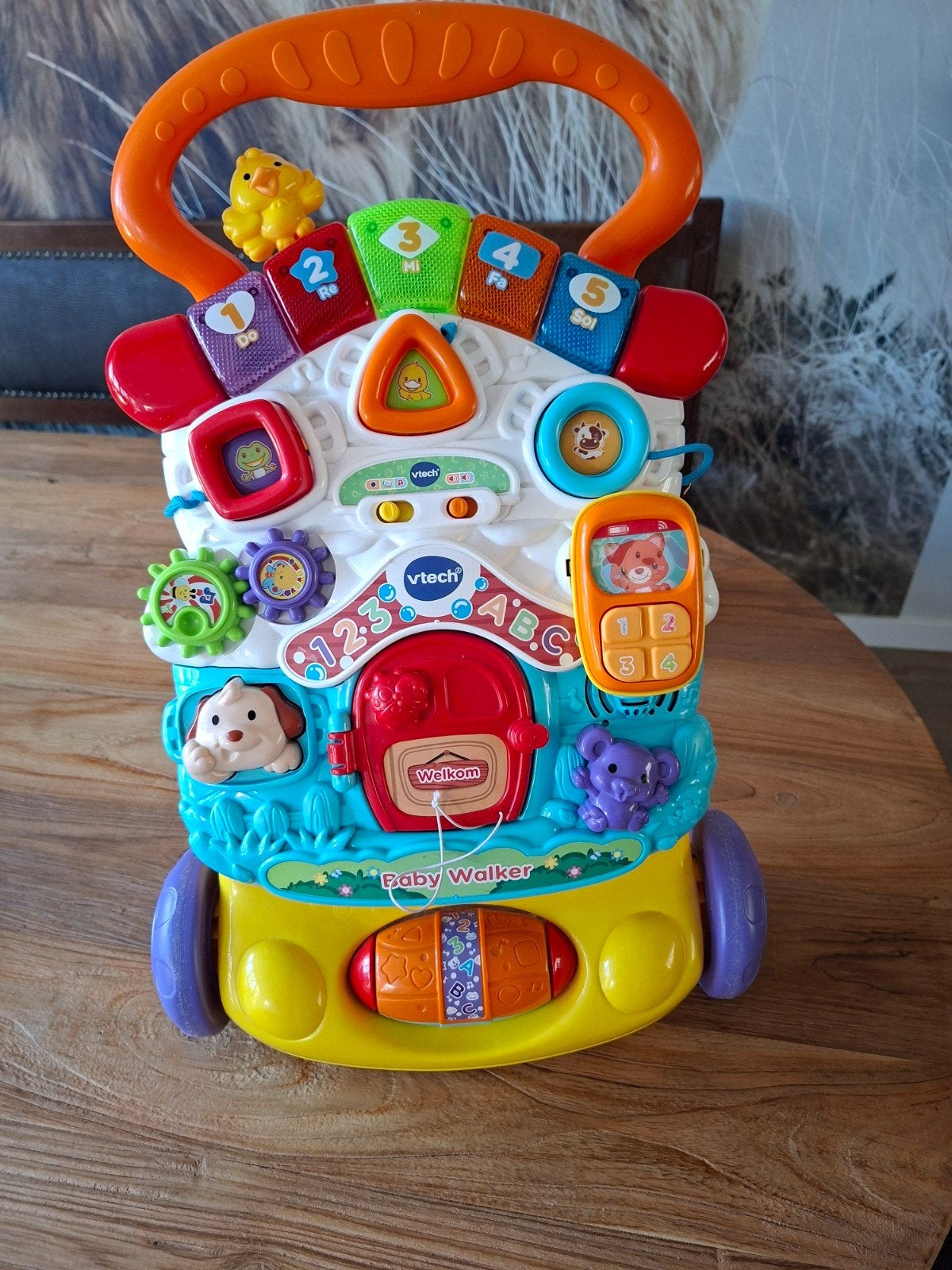 Vtech babywalker, Ophalen
