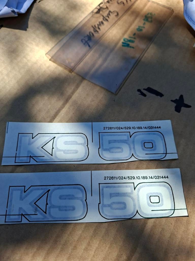 Zundapp ks 50 stickers origineel, Ophalen of Verzenden, Nieuw, Overige typen