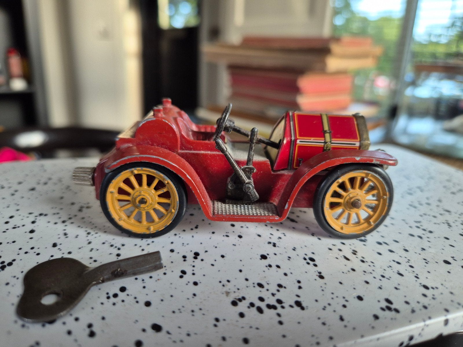 Vintage Schuco Micro Racer 1036/1 - Mercer Typ 35J (1913), Hobby en Vrije tijd, Ophalen of Verzenden, Gebruikt, Auto