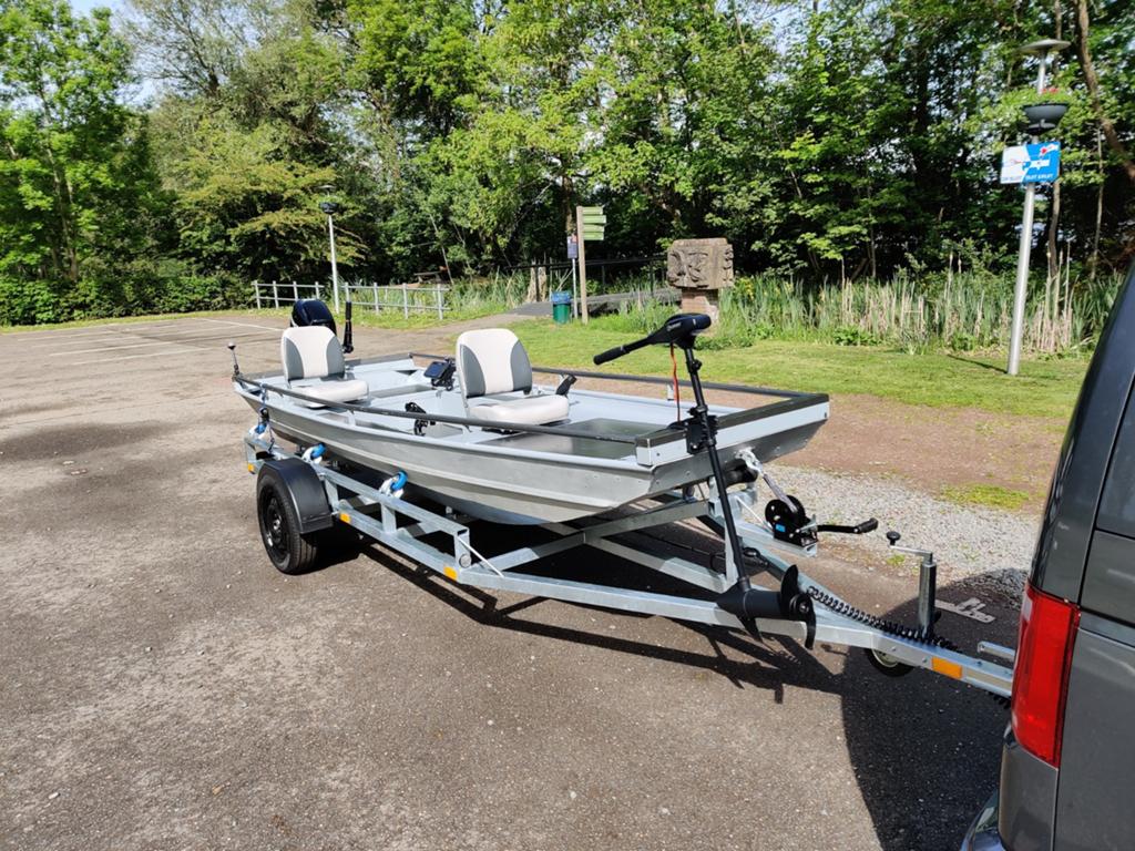 Aluminium visboot compleet uitgerust!, Watersport en Boten, Gebruikt, Tot 10 pk, Alumax, Aluminium