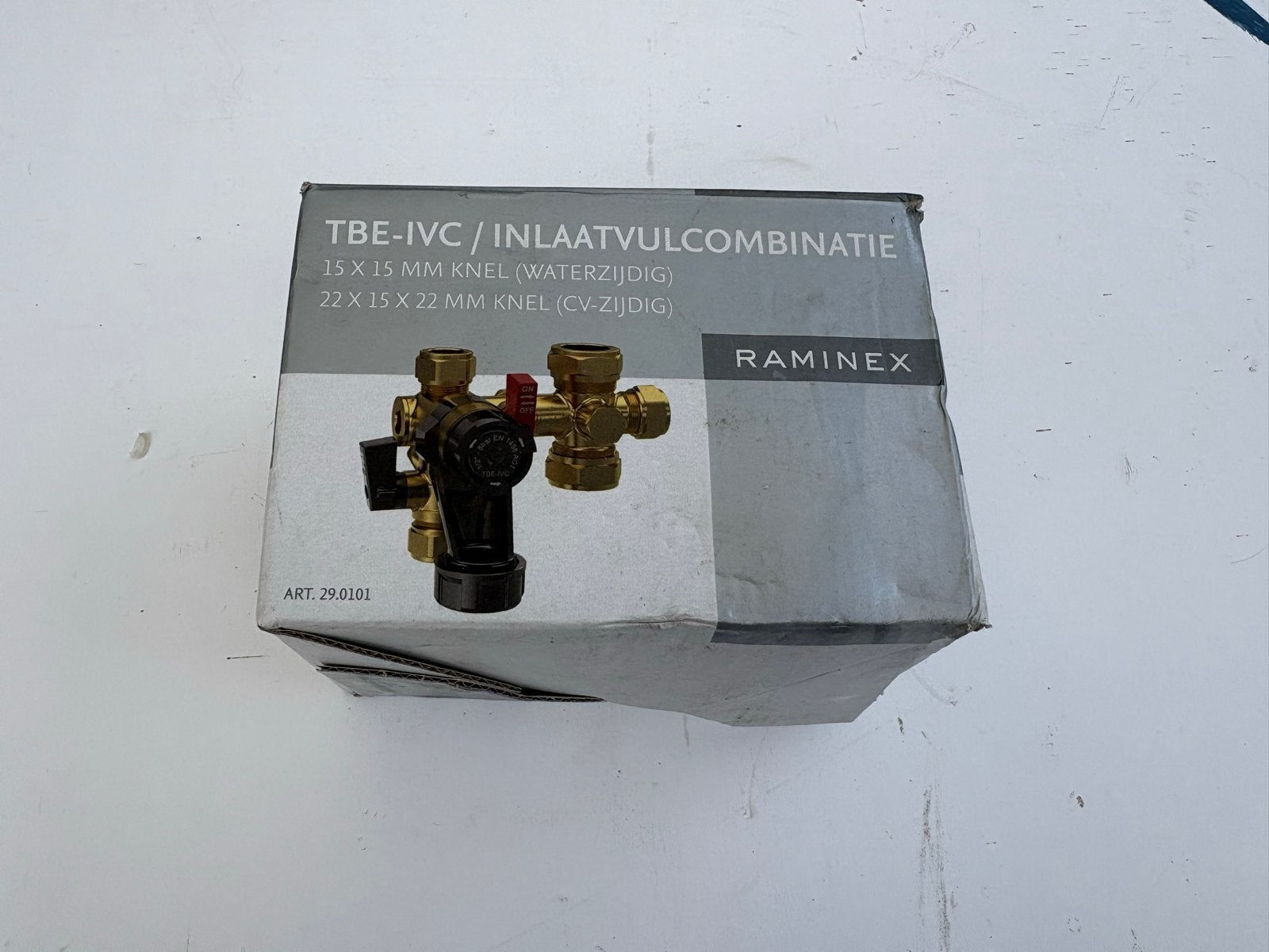Raminex TBE-IVC Inlaatvulcombinatie 15x15mm 22x15x22mm, Doe-het-zelf en Verbouw, Ophalen of Verzenden, Nieuw, Koper, Overige typen