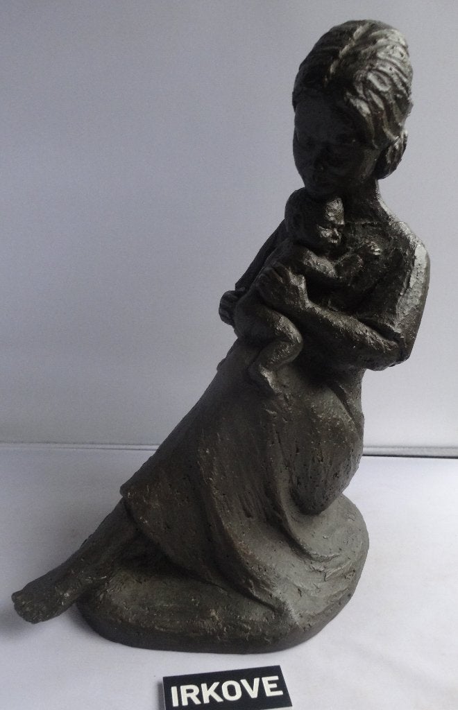 VERTEDEREND BEELD VAN GEERT KUNEN * Moeder en Baby *, Antiek en Kunst, 20 - 50 cm, Steen of Keramiek, Beeld, Verzenden