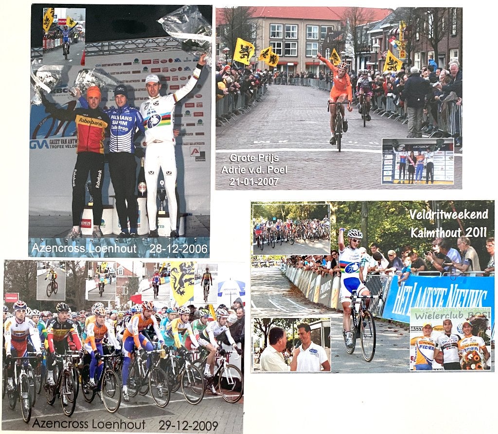 Wielrennen 4x echte foto CYCLO-CROSS Loenhout-Kalmthout-Poel, Ophalen of Verzenden, Zo goed als nieuw, Overige typen