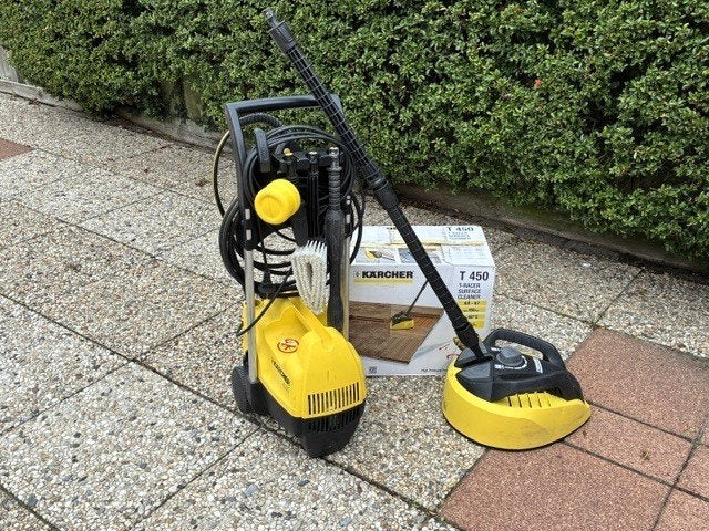 Kärcher hogedrukreiniger en een Kärcher terrasreiniger, Ophalen, Gebruikt, Elektrisch, Kärcher