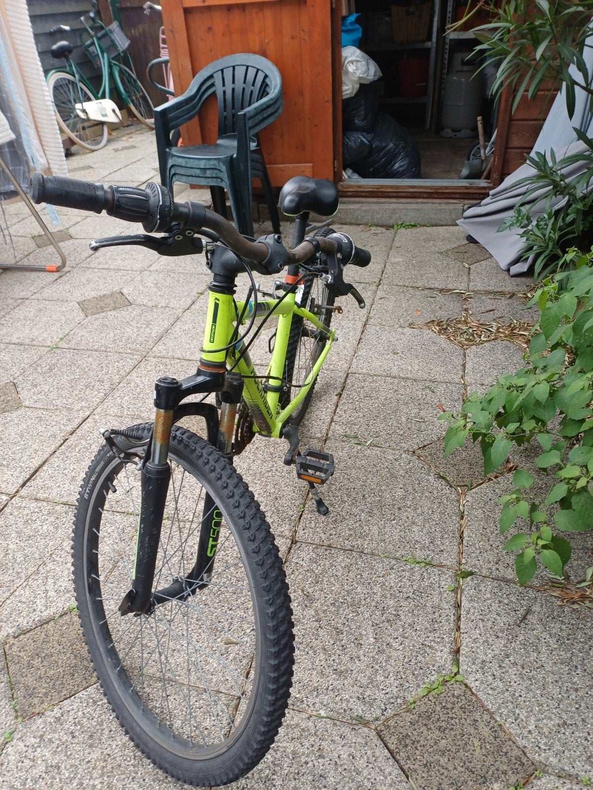 Rockrider fiets 26 inch fietsbanden, Fietsen en Brommers, Ophalen, Zo goed als nieuw, Velgrem, Overige merken