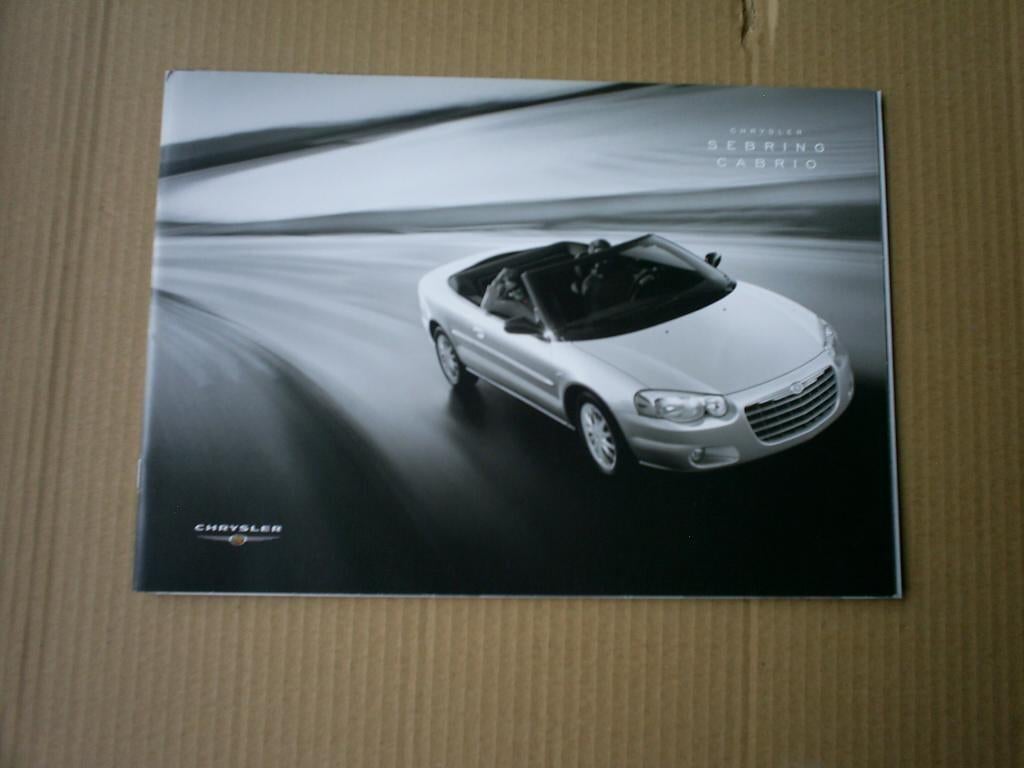 Chrysler [ Chrijsler ] Sebring Cabrio + Prijslijst 2003, Verzenden, Zo goed als nieuw, Overige merken
