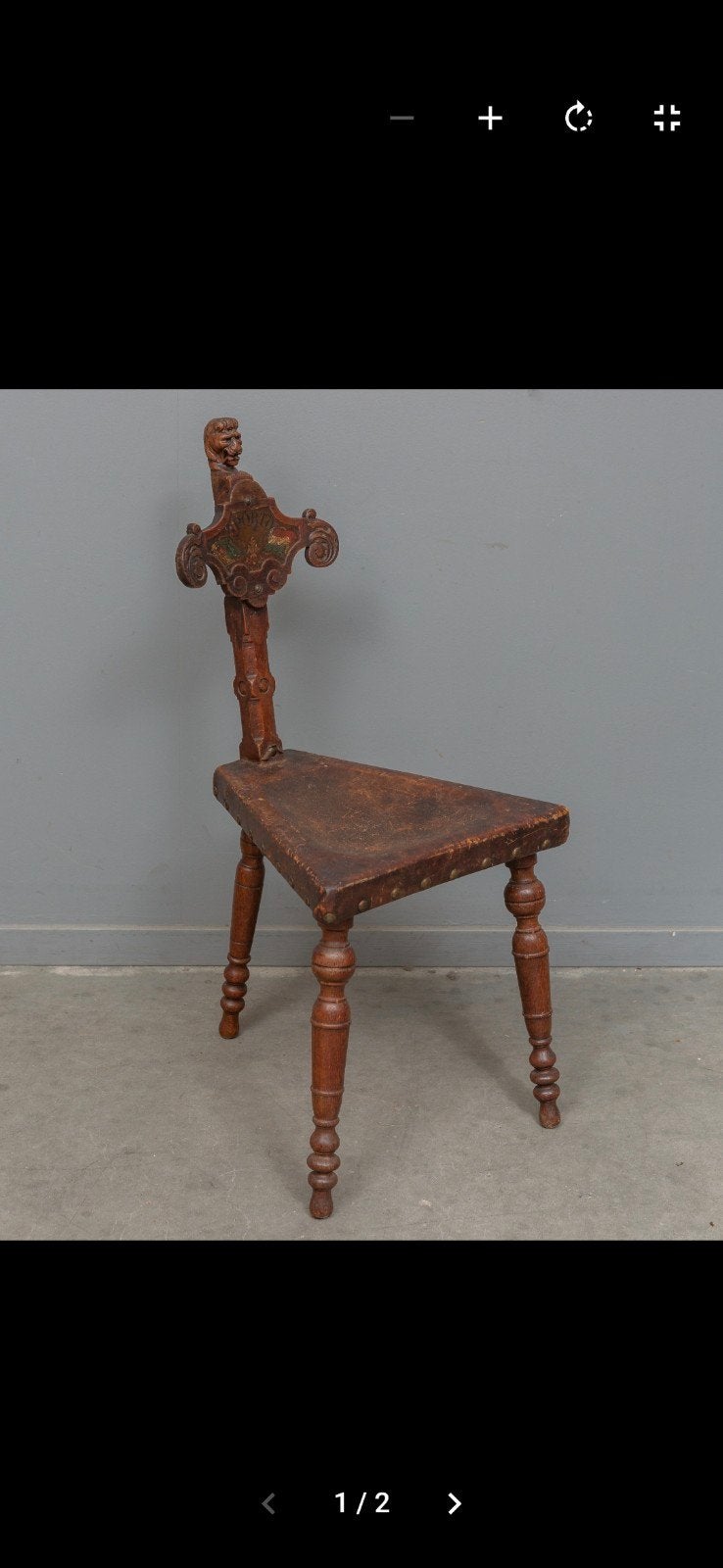 volkskunst rookstoel. antiek, Ophalen
