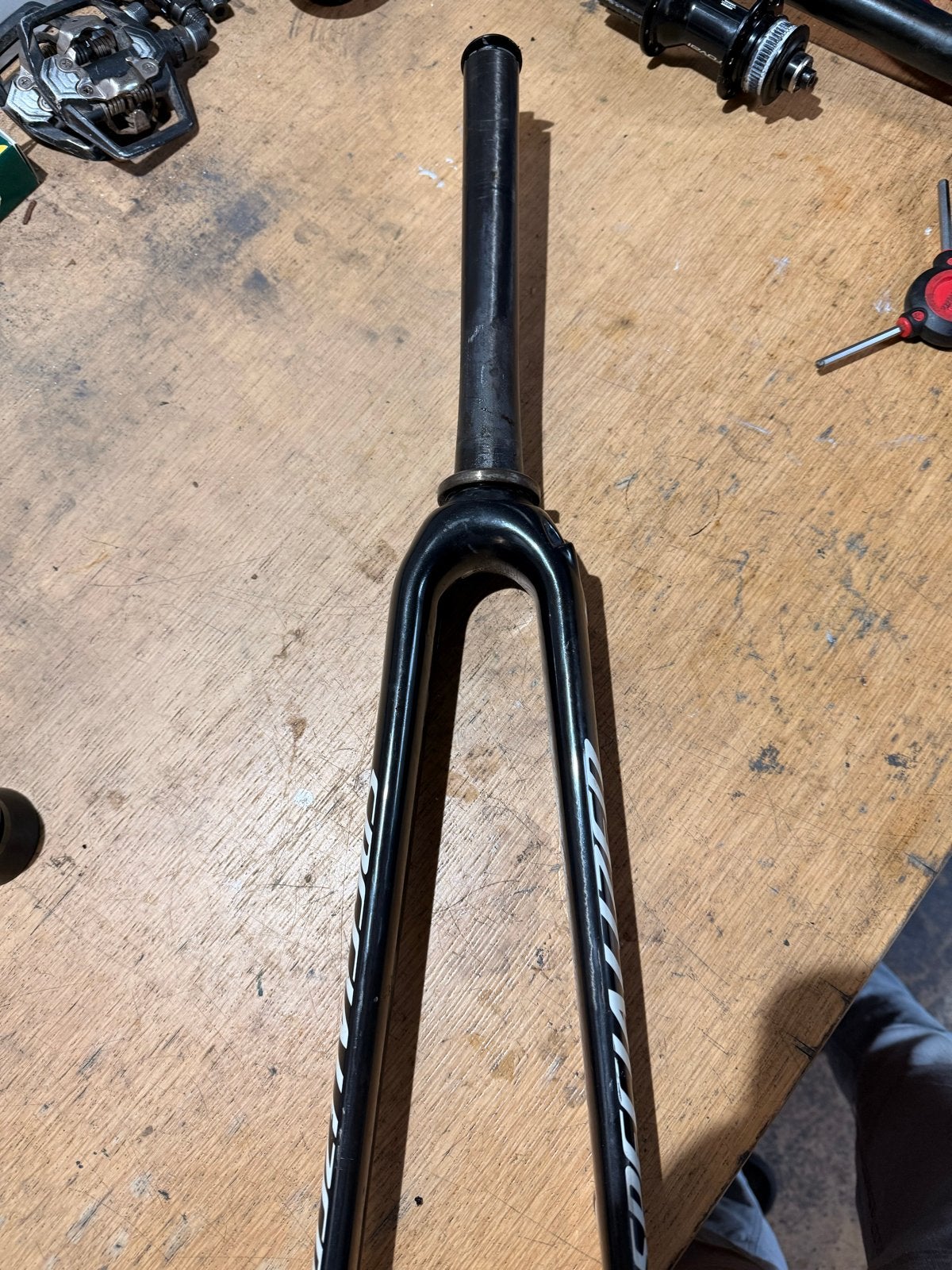 Specialized Tarmac SL5 Carbon Voorvork Disc (QR, Post-Mount), Gebruikt, Ophalen of Verzenden, Voorvork, Racefiets