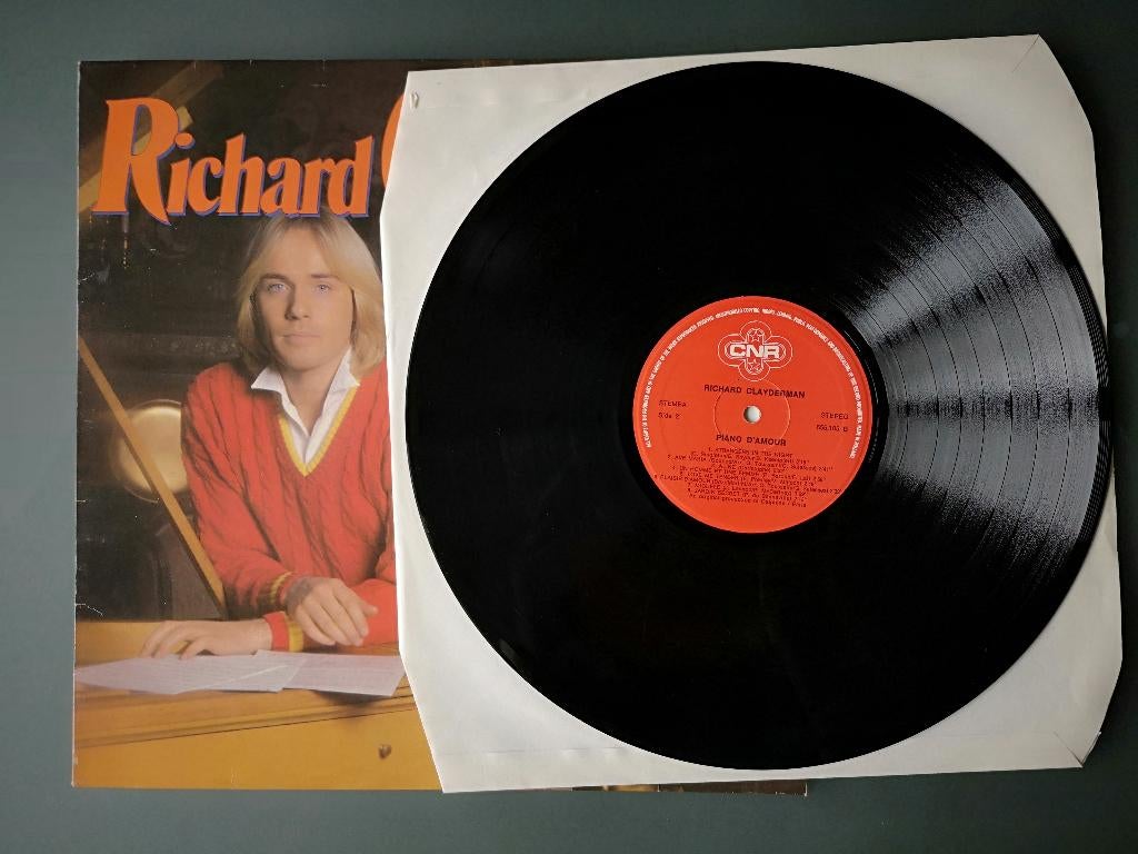 LP Richard Clayderman, Piano d’amour, Europees, Gebruikt, Inclusief binnenhoes, Ophalen of Verzenden