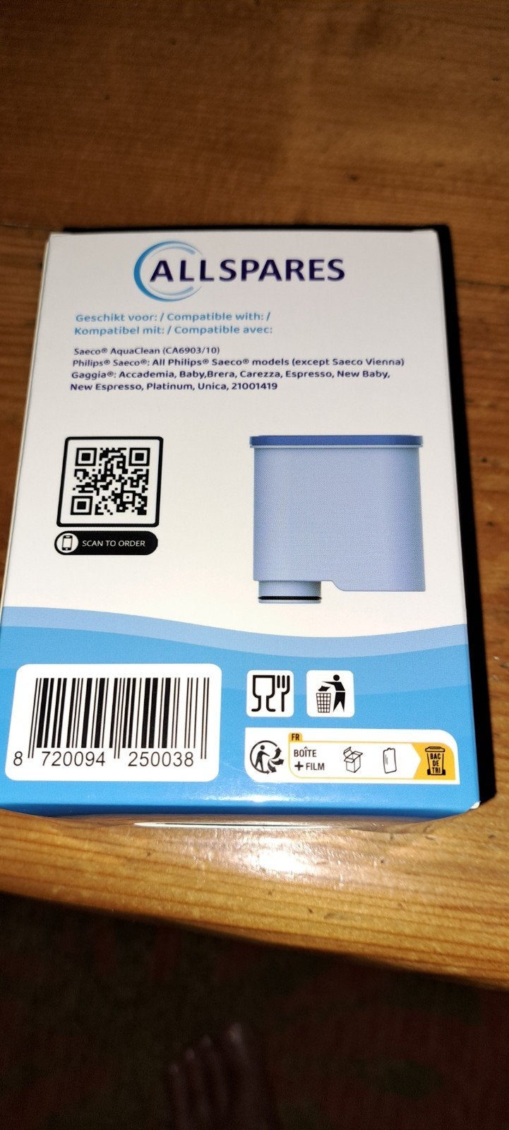 Waterfilter voor Saeco/Philips koffiemachine - AllSpares, Nieuw, Ophalen of Verzenden, Saeco, Waterfilter