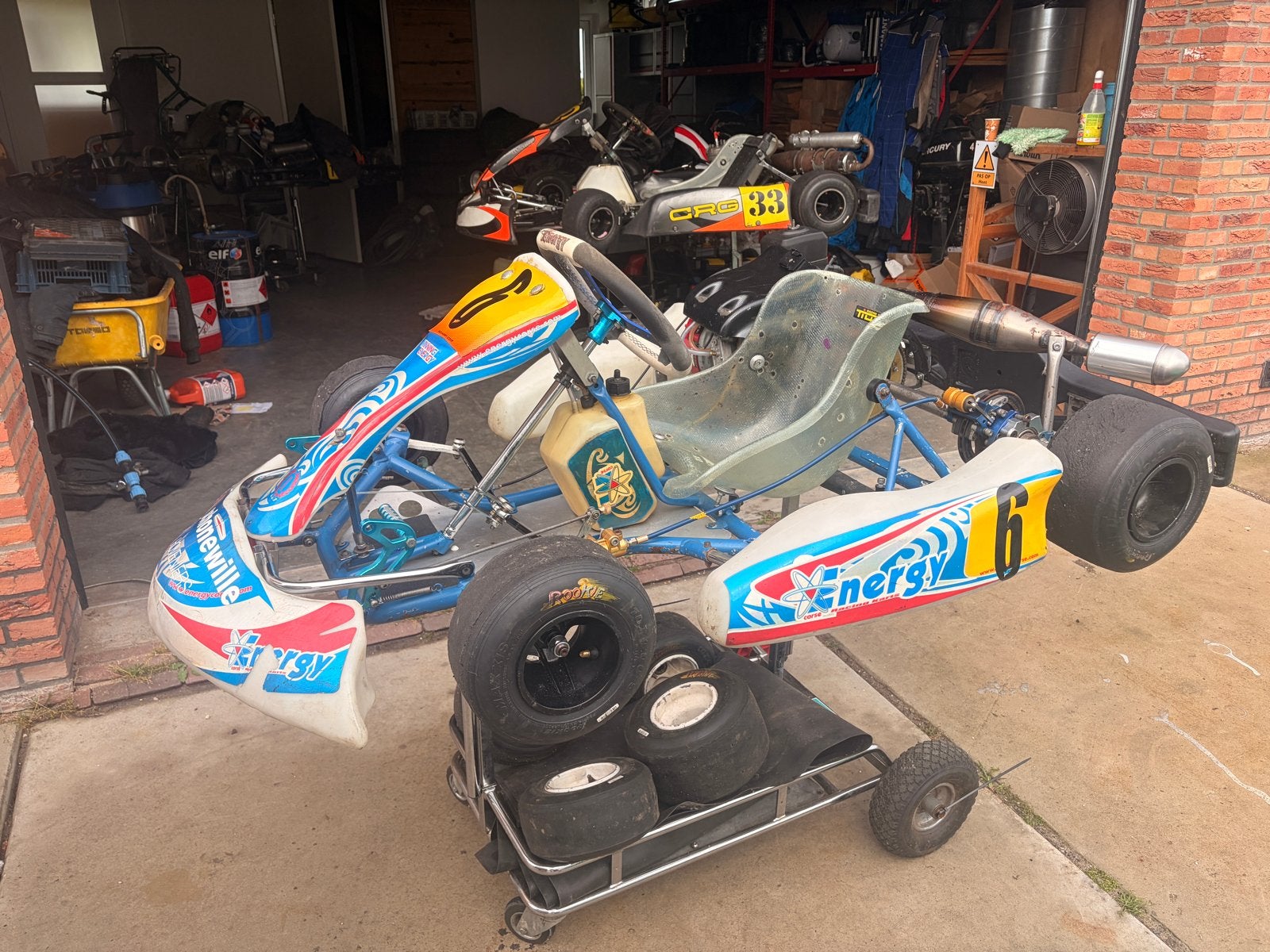 Tony Energy Kart met Honda 160cc - Gereviseerd & Uitgelijnd, Sport en Fitness, Karting, Ophalen, Gebruikt, Kart