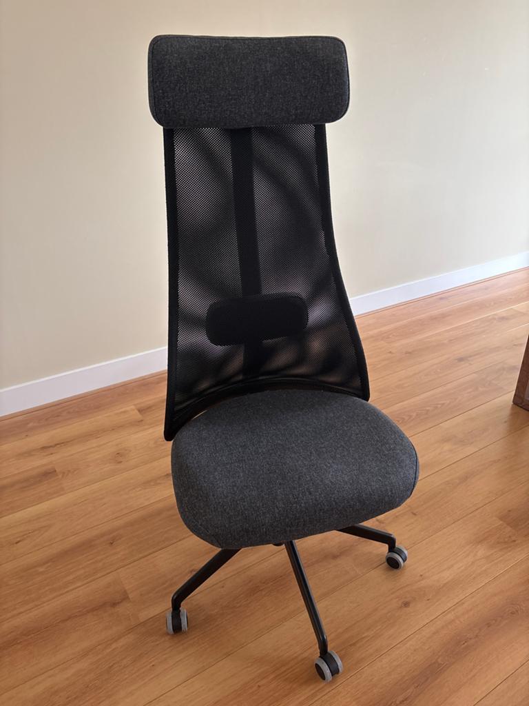 Ikea bureaustoel - Ergonomisch en comfortabel, Ophalen, Gebruikt, Grijs, Bureaustoel
