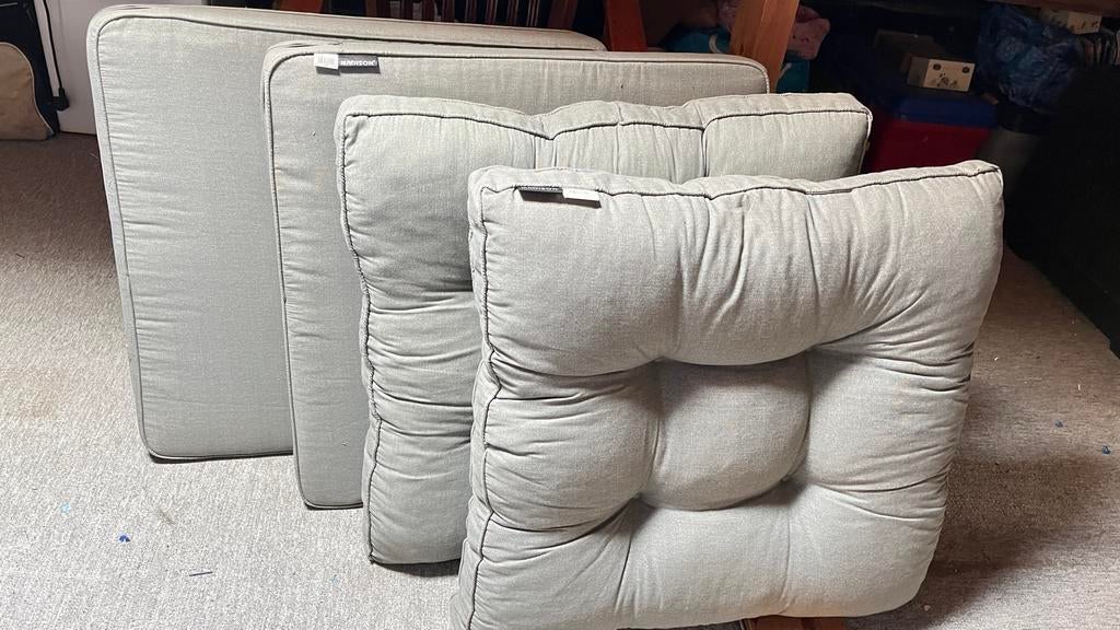 Madison Loungekussens - Basic Grey (73x73 cm), Ophalen, Gebruikt, Grijs, Vierkant