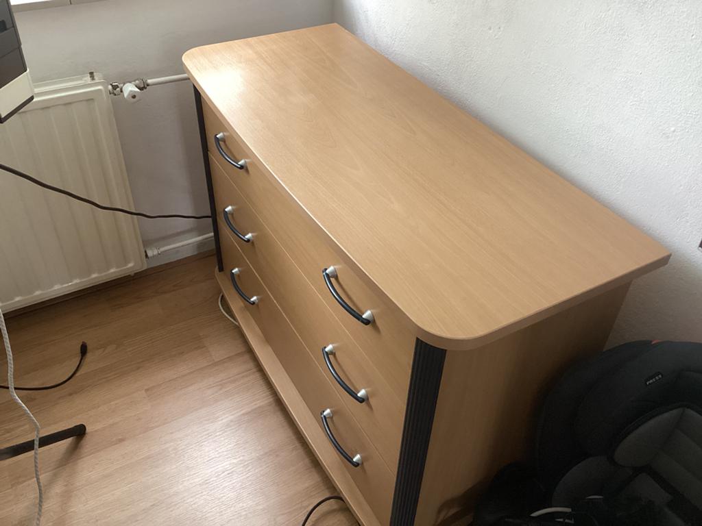 Houten Ladekast 3- Lades, Ophalen, Zo goed als nieuw, 25 tot 50 cm, 50 tot 100 cm