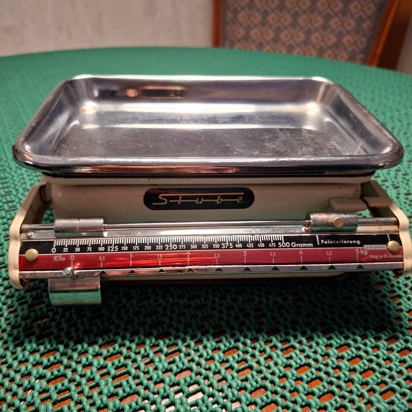 Vintage Stube Keukenweegschaal - Made in W.-Germany, Witgoed en Apparatuur, Weegschalen, Keukenweegschaal, Ophalen of Verzenden