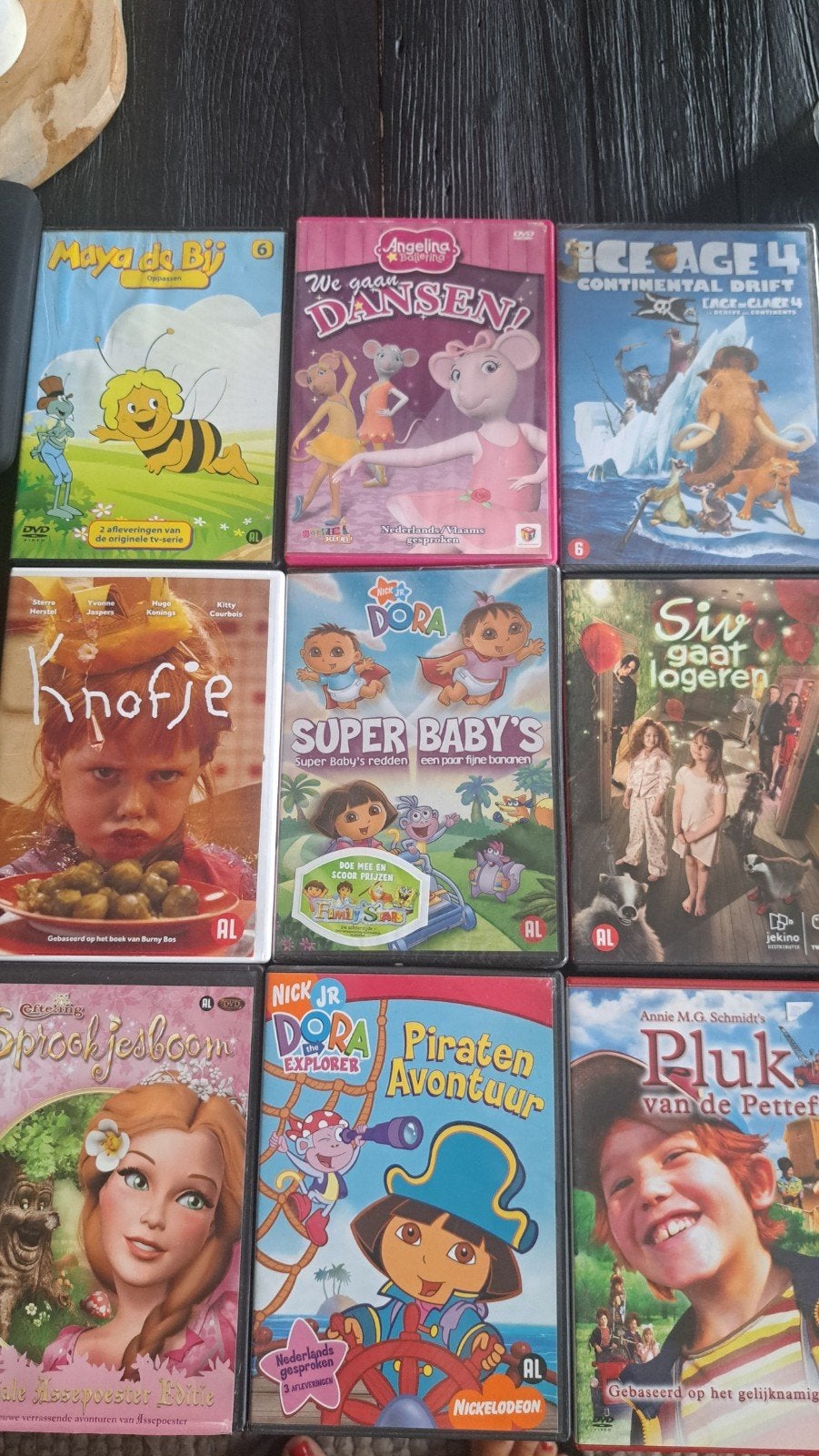 9 Kinder DVD's, Cd's en Dvd's, Dvd's | Kinderen en Jeugd, Alle leeftijden, Ophalen, Zo goed als nieuw