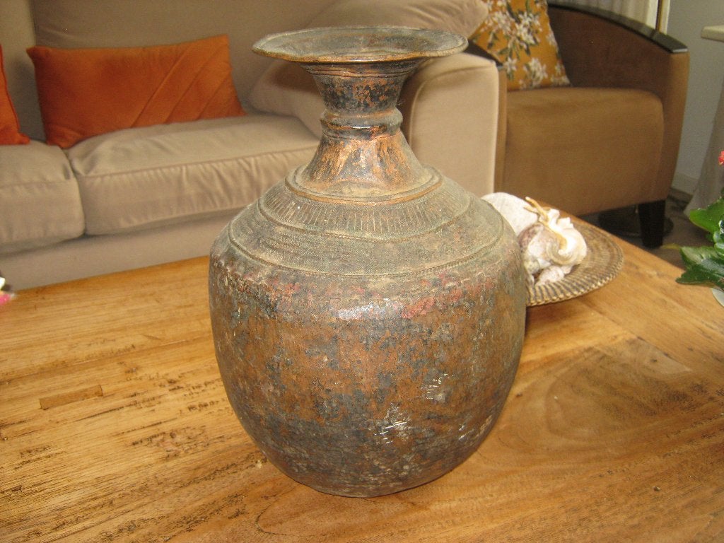 Oude waterpot uit Nepal, Antiek en Kunst, Ophalen of Verzenden, Koper