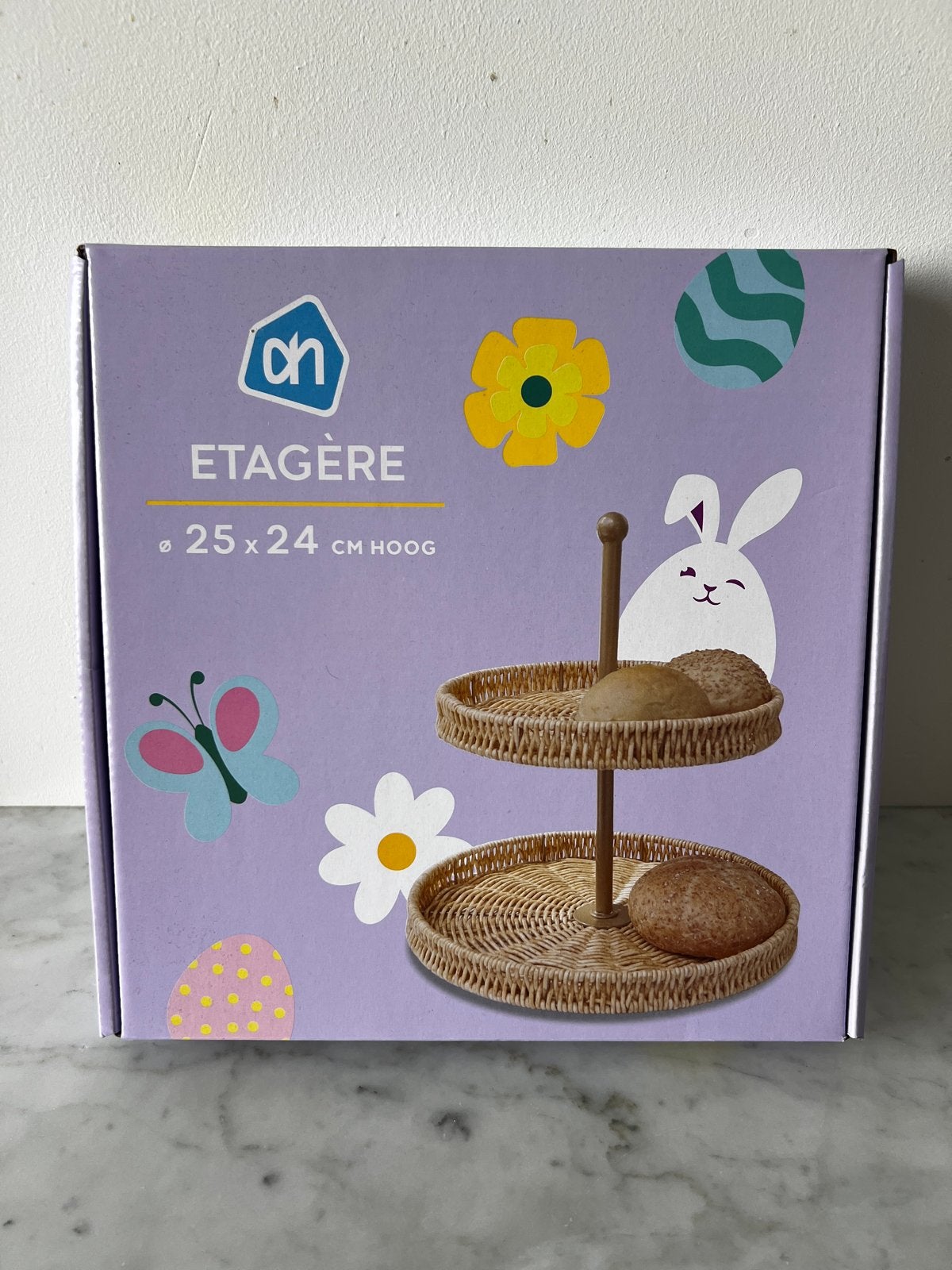 Gevlochten etagère - Nieuw in doos, Huis en Inrichting, Ophalen of Verzenden, Nieuw, Etagère, Natuurlijk materiaal