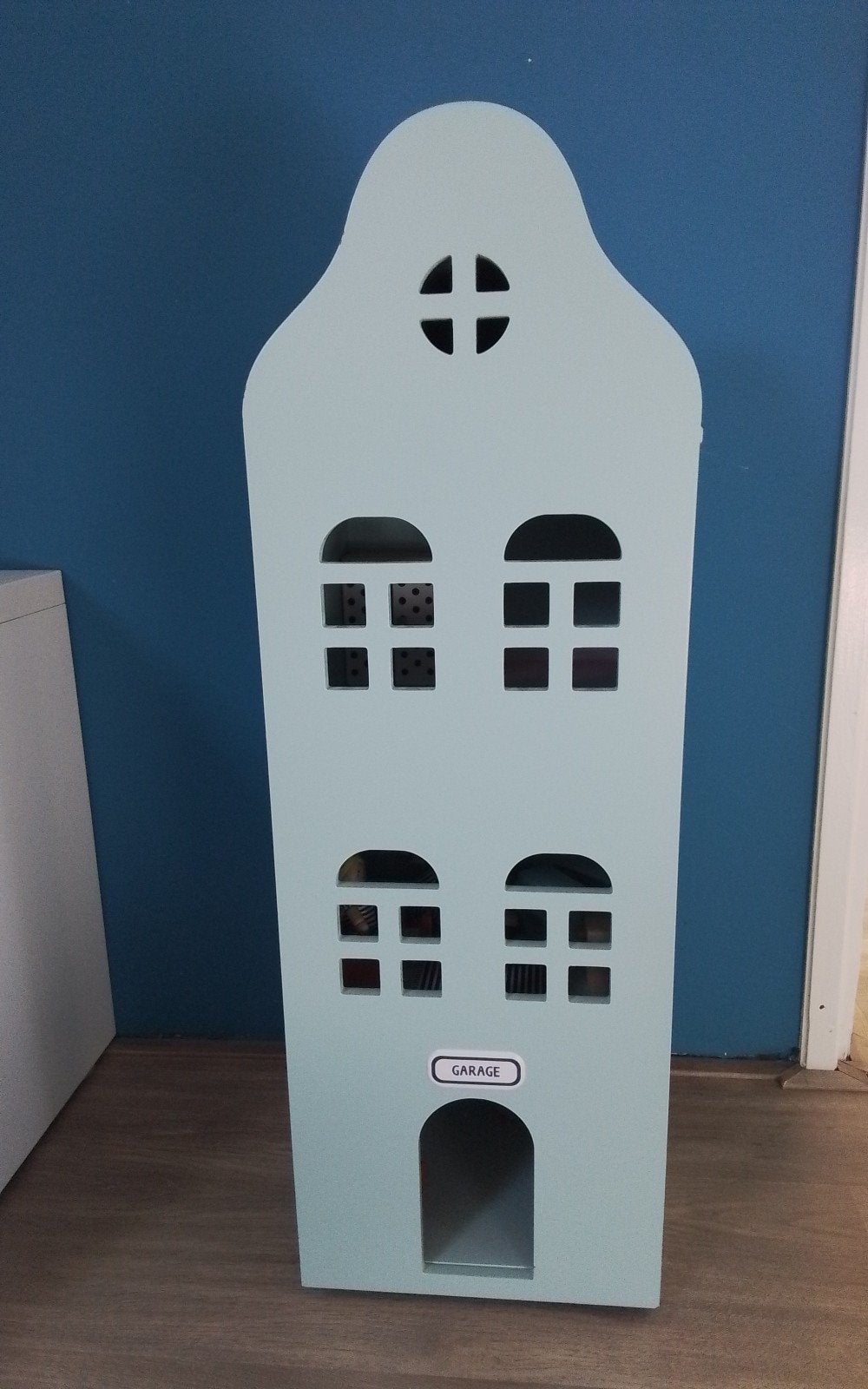 Hema grachtenpand met meubels, Kinderen en Baby's, Ophalen, Gebruikt, Poppenhuis