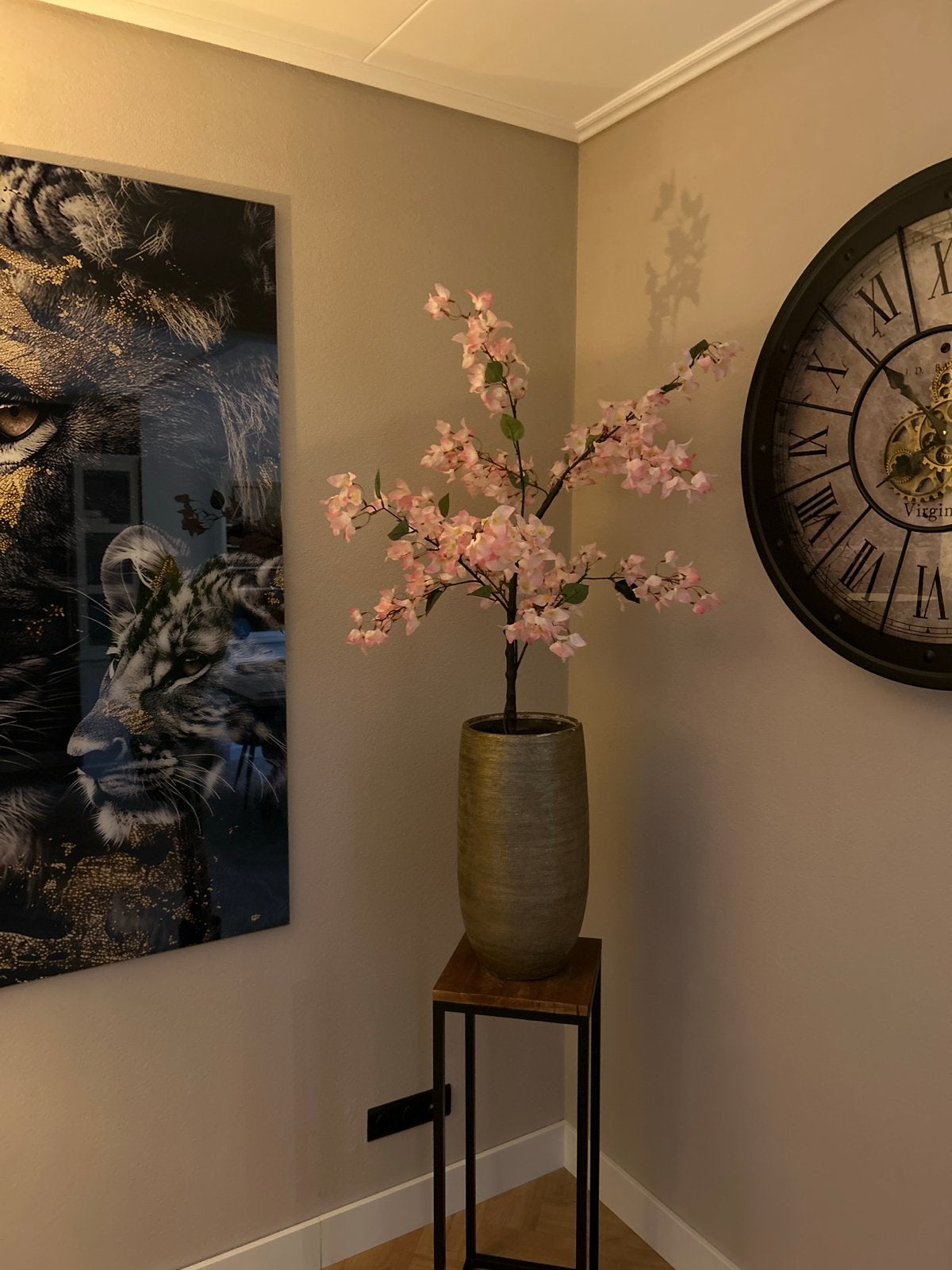 Roze Bloesem Nep Plant / Boom - Kunstbloesem, Huis en Inrichting, Woonaccessoires | Kunstplanten en Kunstbloemen, Ophalen, Binnen