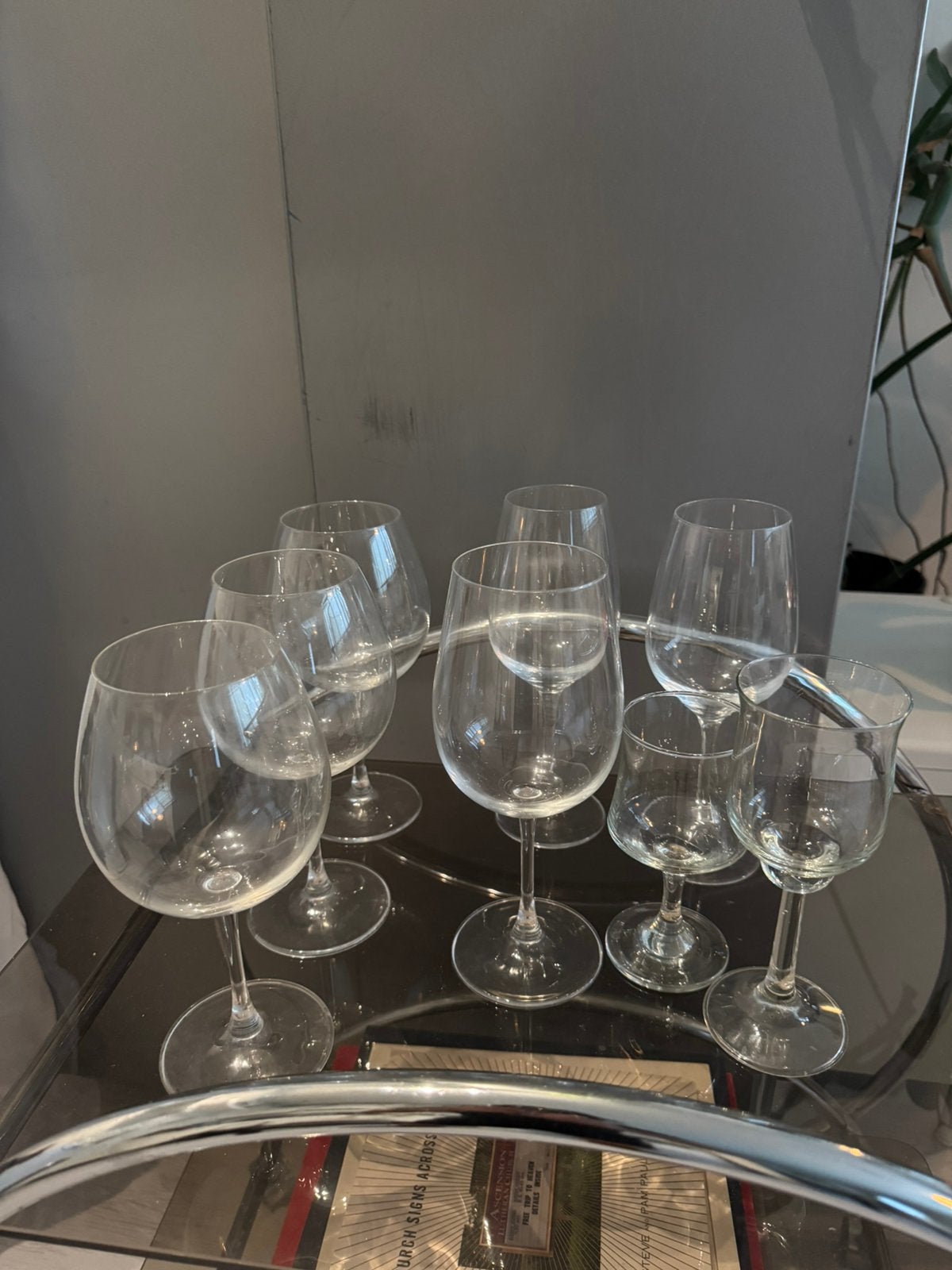 Wijnglazen gin tonic glazen wijnglas, Verzamelen, Ophalen, Zo goed als nieuw, Overige typen
