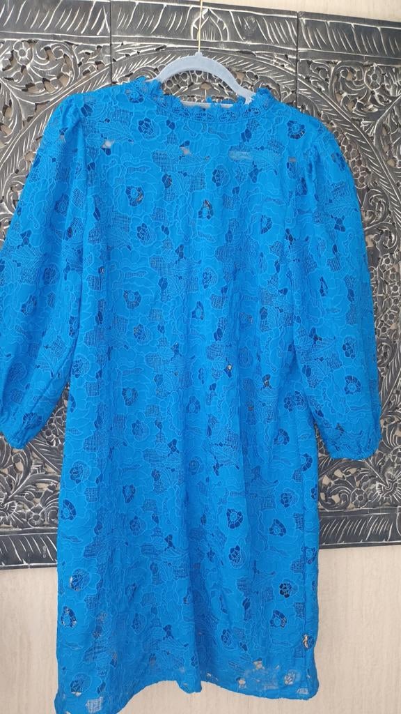 Juffrouw Jansen kanten jurk DALIAN, blauw, maat L, Kleding | Dames, Jurken, Maat 38/40 (M), Blauw, Nieuw, Ophalen of Verzenden