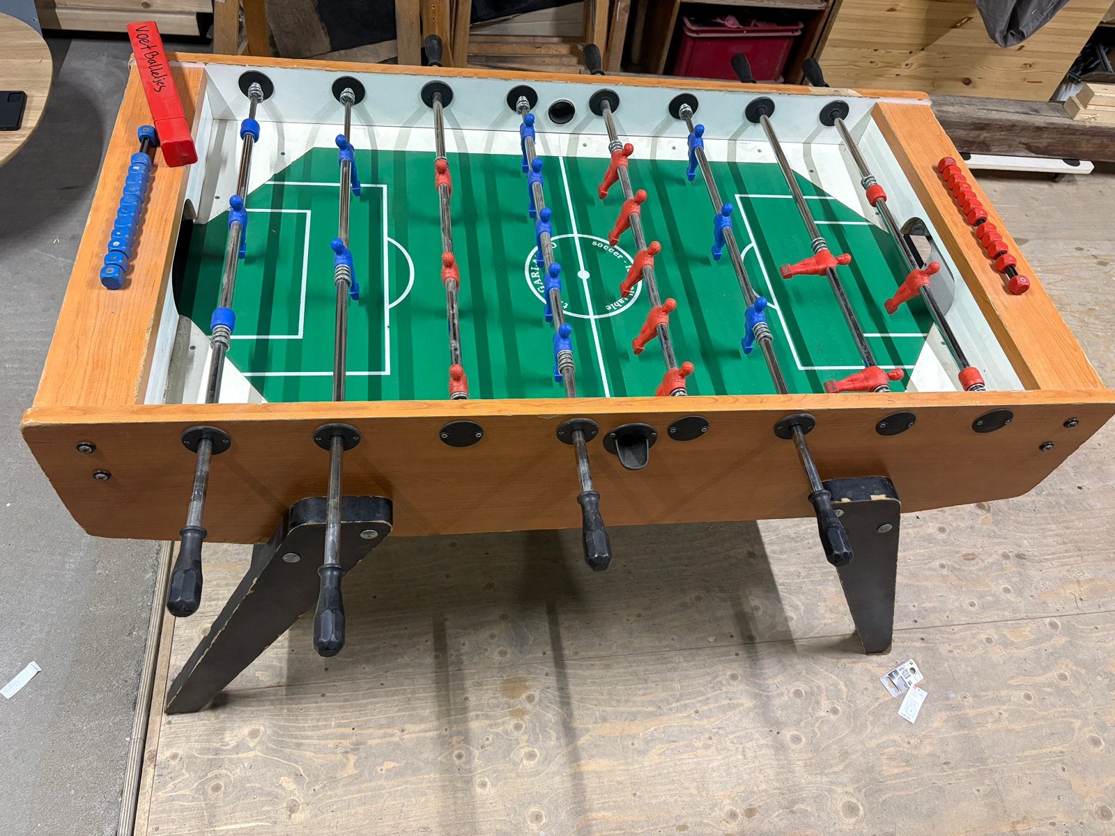 Voetbaltafel mastercup deluxe 120x70, Ophalen, Gebruikt