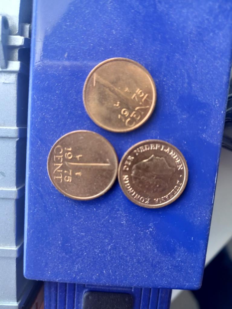 Mooie Juliana 1 cent munten uit 1975, Postzegels en Munten, Munten | Nederland, Ophalen of Verzenden, Koningin Juliana, 1 cent