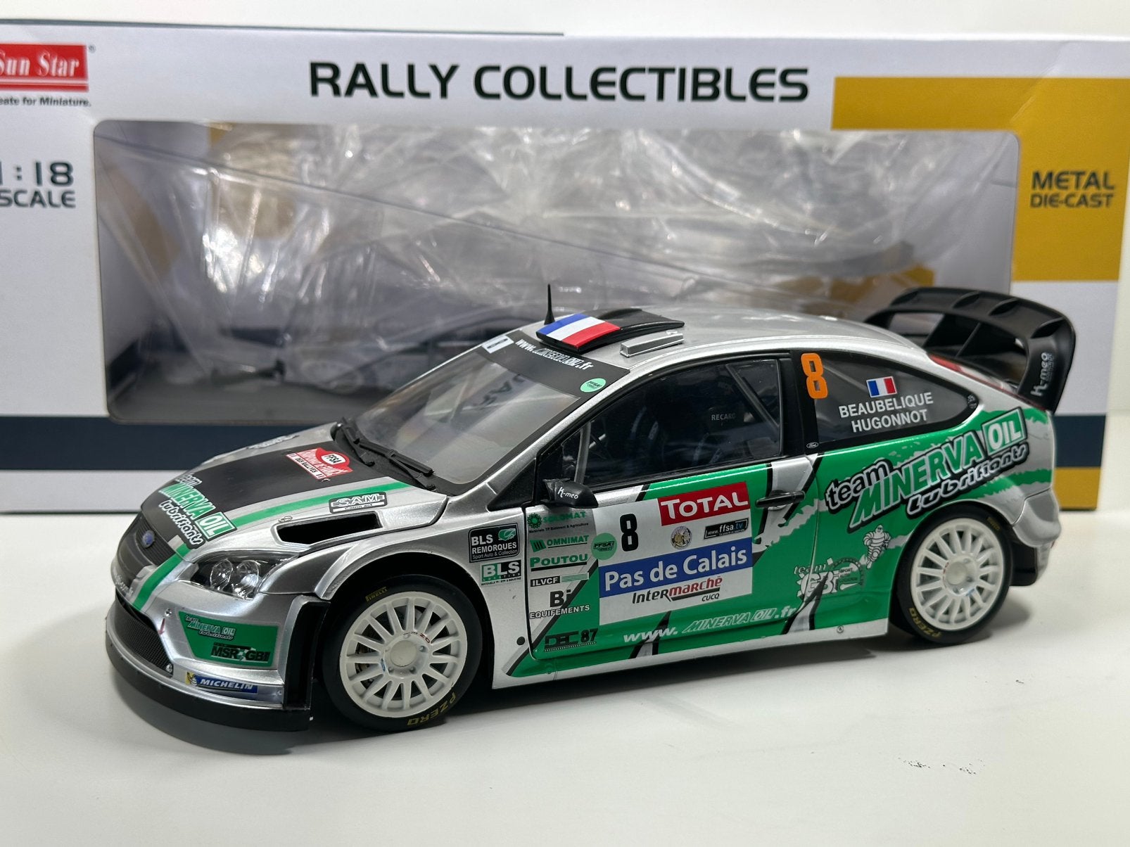 SUNSTAR 1:18 FORD FOCUS RS WRC08 #8 RALLY DU TOURQUET 2012, Ophalen of Verzenden, Nieuw, Auto, Sun Star
