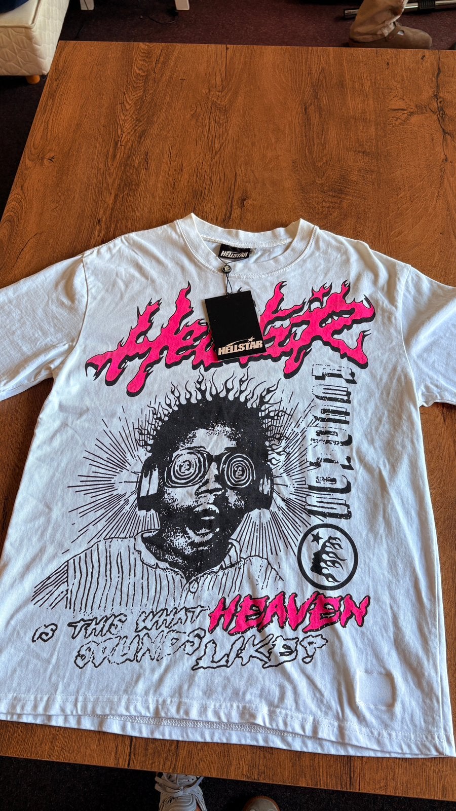 Hellstar white shirt, Kleding | Heren, Ophalen of Verzenden, Nieuw, Maat 48/50 (M), Wit