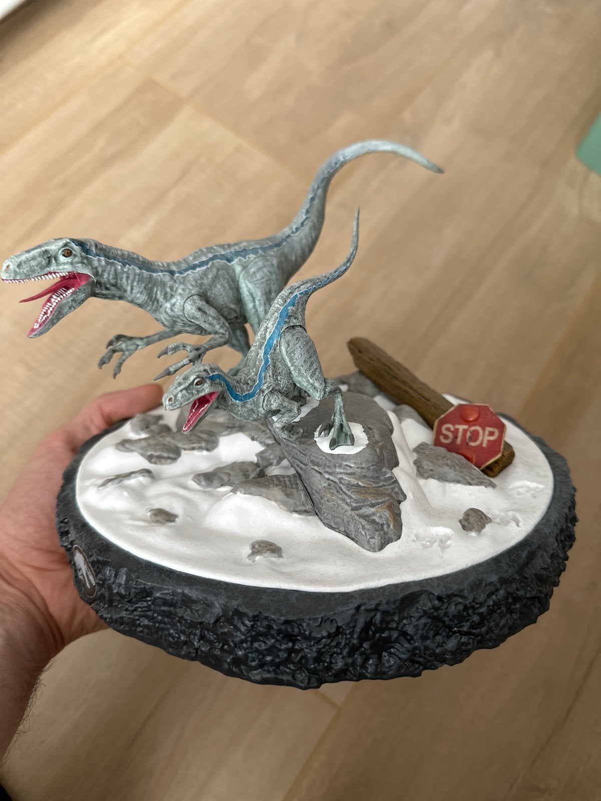 Jurassic Park Velociraptor Beeldje - Universal Studios, Ophalen of Verzenden, Zo goed als nieuw