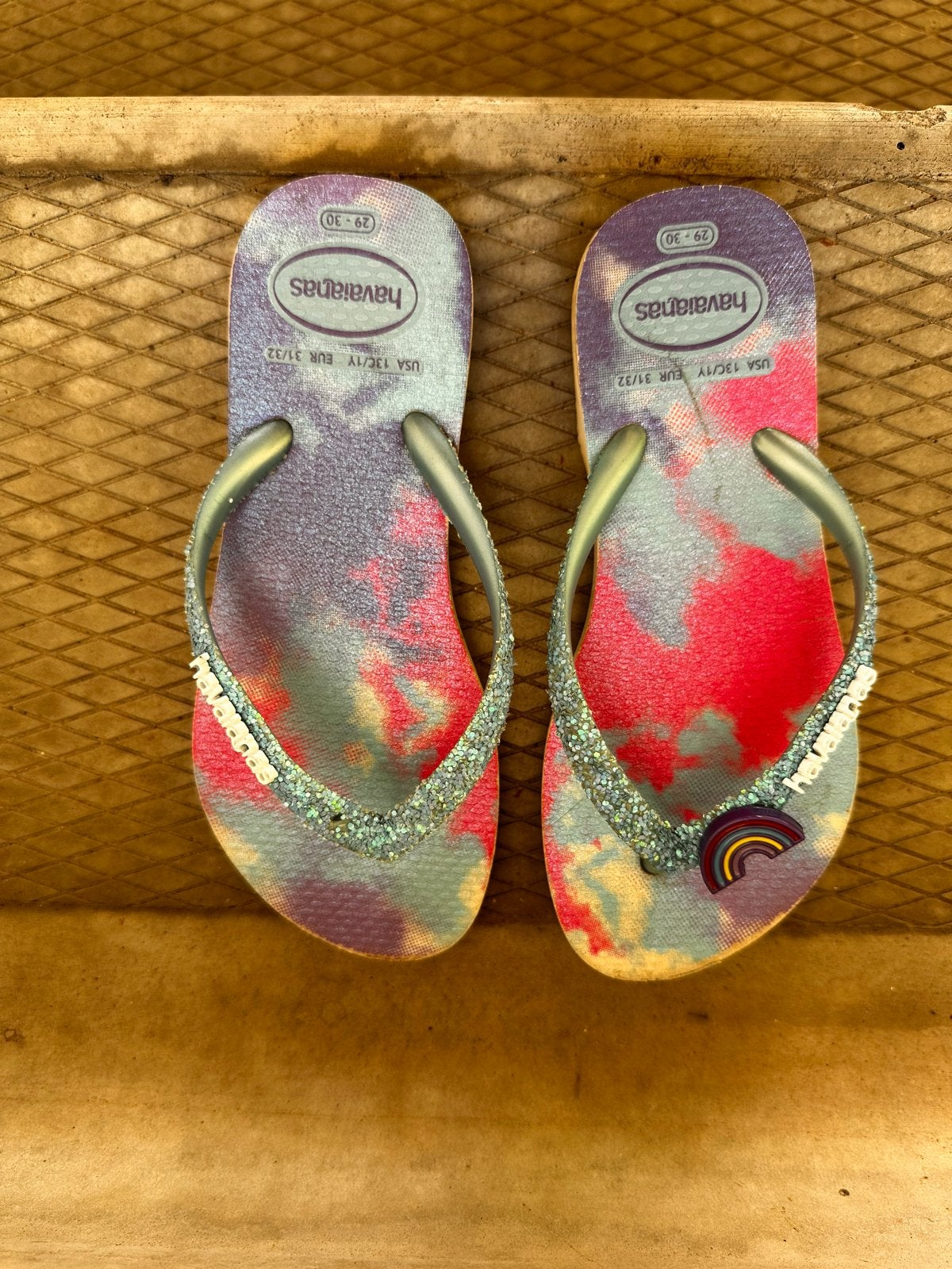 Havaianas teenslippers voor meisjes - maat 29-30, Ophalen, Gebruikt, Meisje, Overige typen