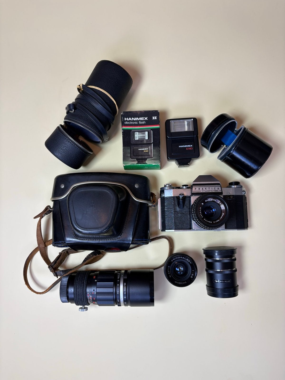 Praktica TLOVA Kleinbeeld Camera met Diverse Lenzen, Ophalen of Verzenden, Gebruikt, Spiegelreflex, Overige Merken