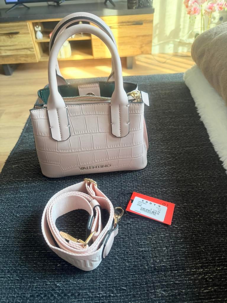 valentino tas, Ophalen of Verzenden, Zo goed als nieuw, Roze, Schoudertasje