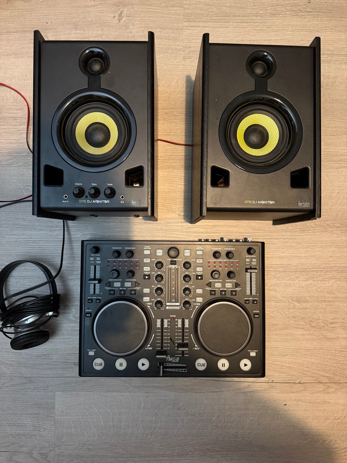Omnitronic DJ-set met Hercules XPS DJ Monitor speakers, Ophalen of Verzenden, Gebruikt, Dj-set, Overige merken