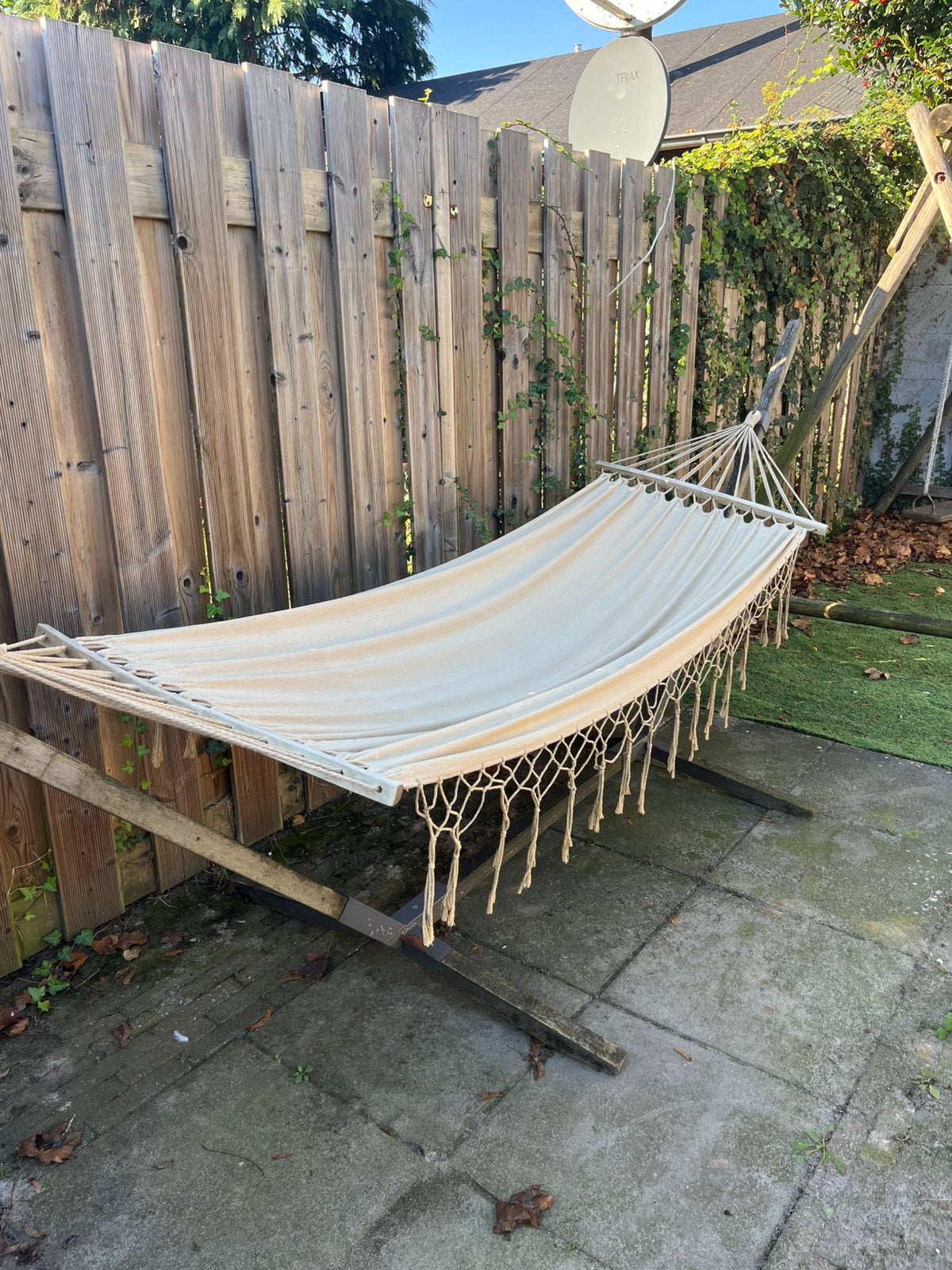 Hangmat met standaard, Ophalen, Zo goed als nieuw, Met standaard