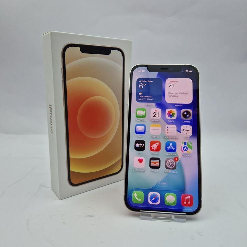 Apple iPhone 12 128GB || 84% || Nu Maar €249,99, Telecommunicatie, Mobiele telefoons | Hoesjes en Frontjes | HTC, Gebruikt, Ophalen of Verzenden