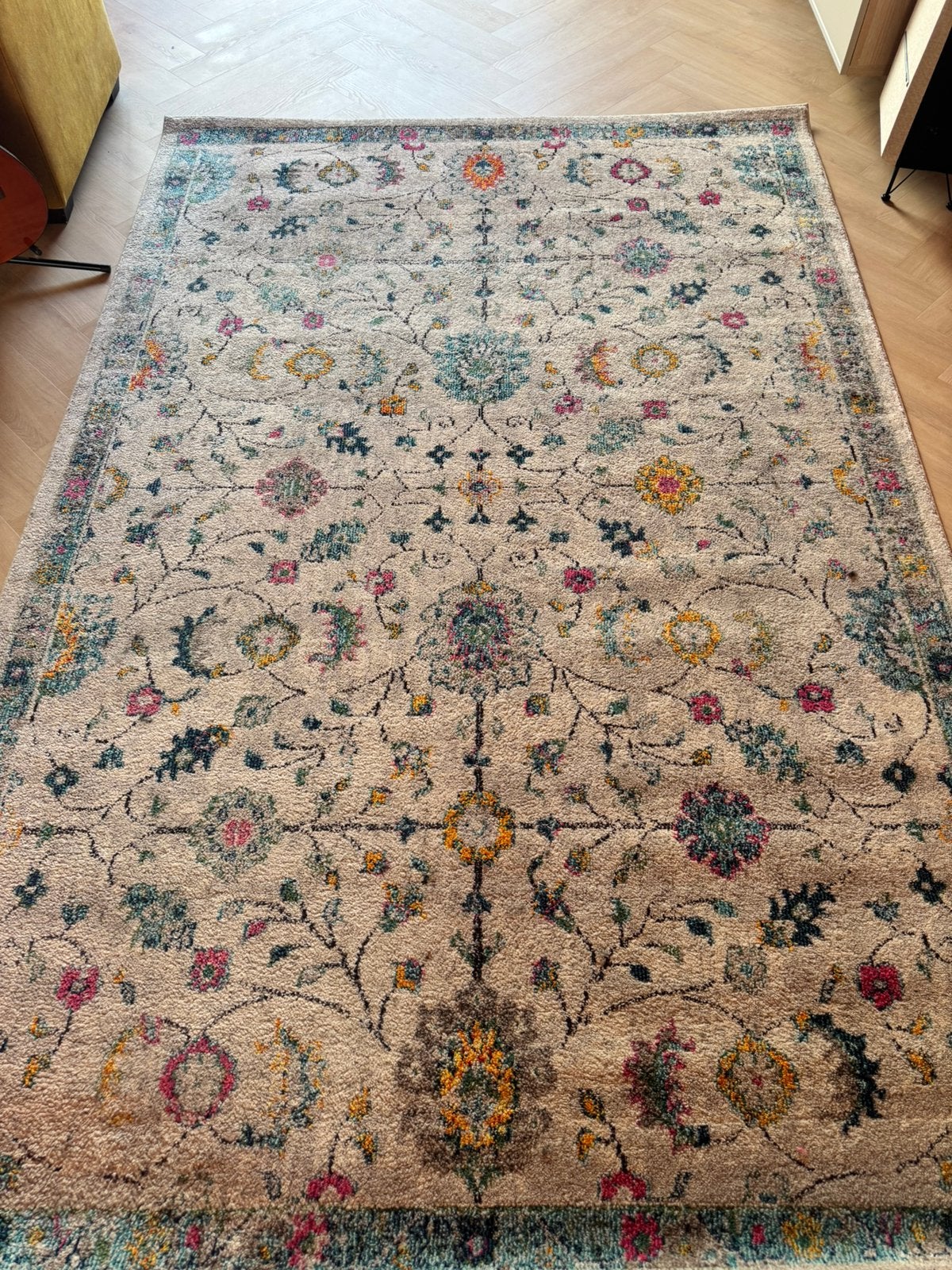 Vloerkleed, Ophalen, Gebruikt, 200 cm of meer, Grijs