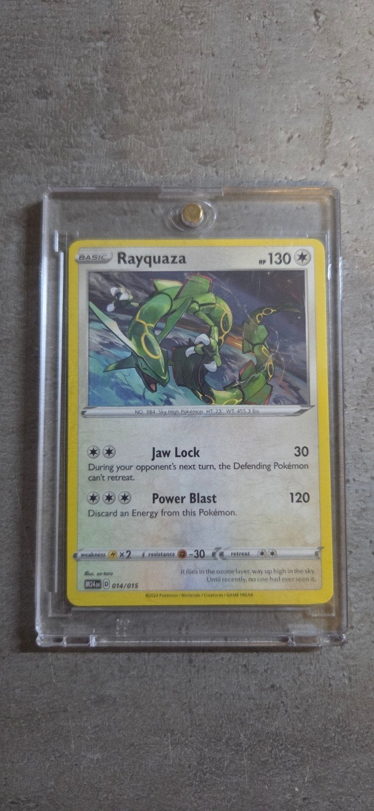 Pokemon kaart Rayquaza, Verzenden, Zo goed als nieuw