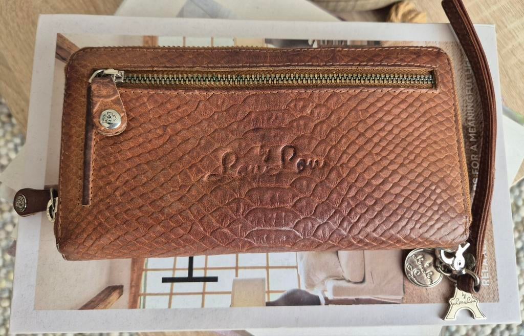 Leren portemonnee by LouLou, Sieraden, Tassen en Uiterlijk, Portemonnees, Overige merken, Bruin, Ophalen of Verzenden, Zo goed als nieuw