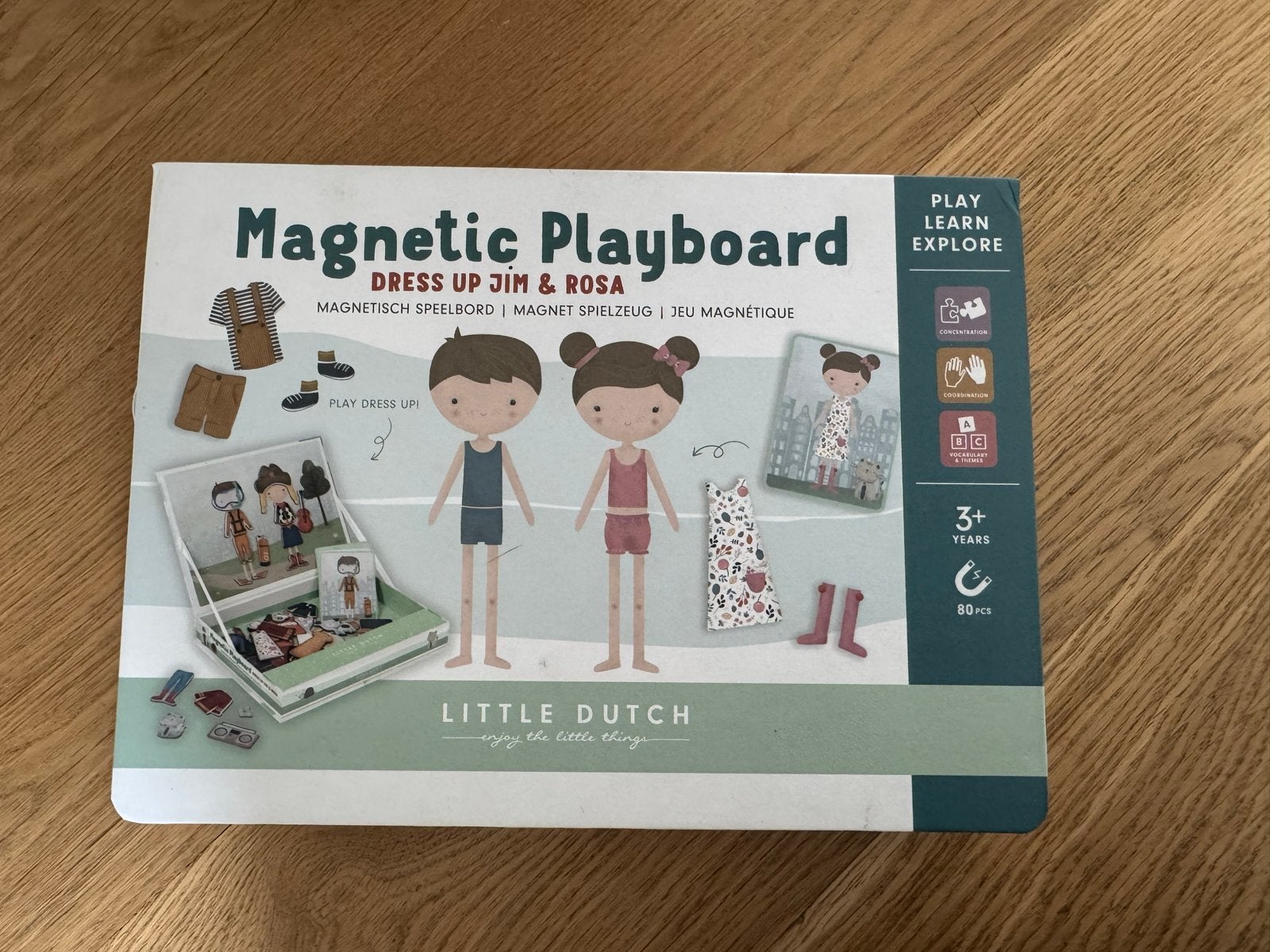 Little Dutch Magnetisch Speelbord Jim & Rosa, Ophalen of Verzenden, Zo goed als nieuw, Jongen of Meisje