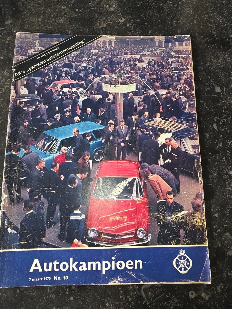 Autokampioen No. 10 - 7 maart 1970 - Papieren, Ophalen of Verzenden, Gelezen, Algemeen, Diverse auteurs