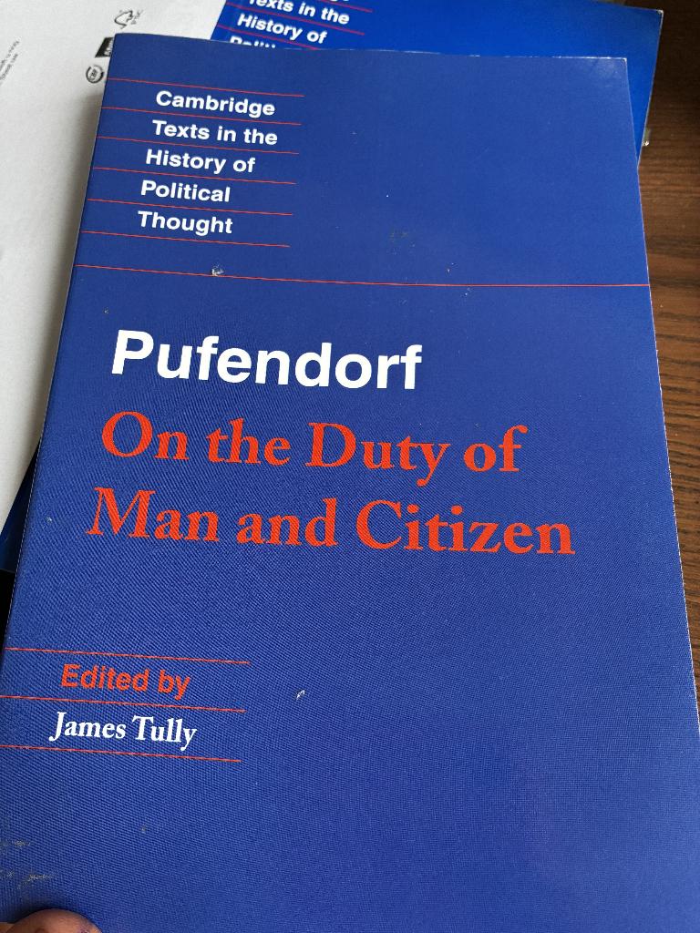 Pufendorf: On the duty of man and citizen, Ophalen of Verzenden, Zo goed als nieuw, Pufendorf, Algemeen