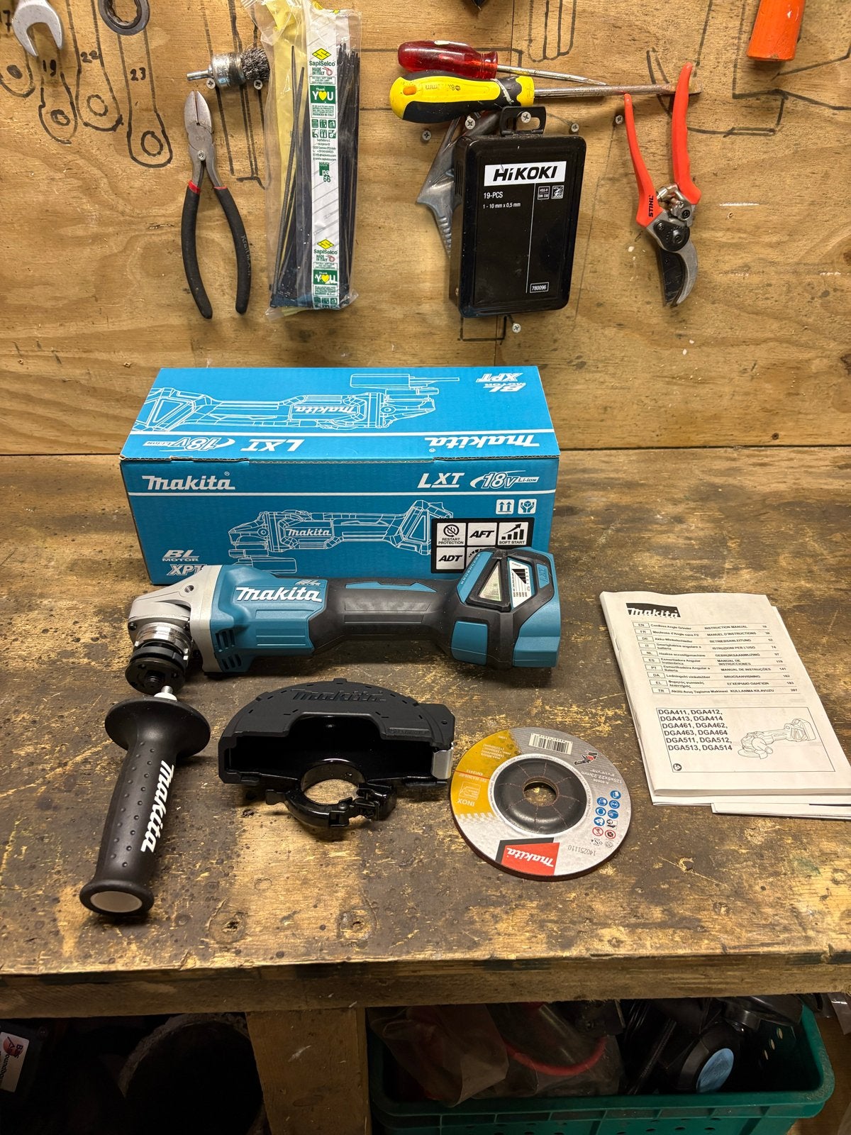 Nieuwe Makita DGA511 accu haakse slijper (body), Ophalen of Verzenden, Nieuw, Haakse slijper, Makita