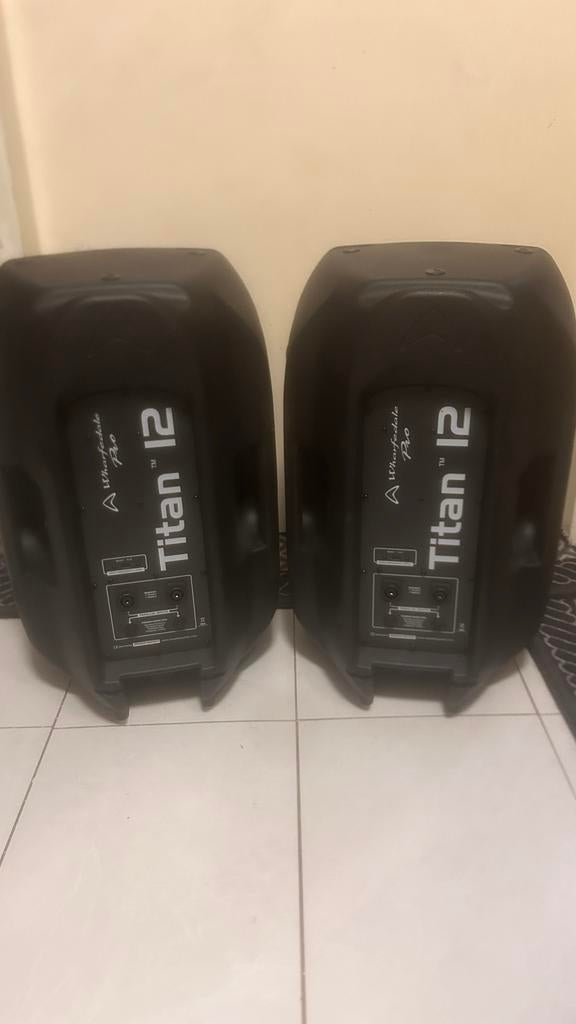 Wharfedale Pro Titan 12 passieve 3 speakers 1 grijs, Audio, Tv en Foto, Luidsprekers, Gebruikt, 120 watt of meer, Front, Rear of Stereo speakers