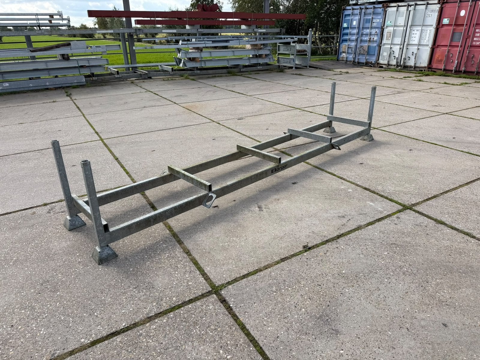 12 stuks lang materiaal stapel rekken th verzinkt, Ophalen
